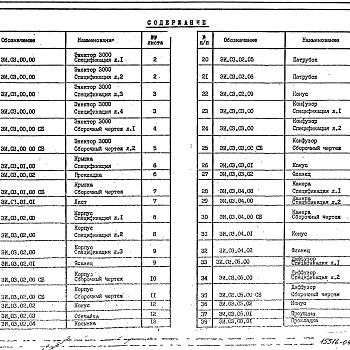 Состав фльбома. Серия 1.494-35 ЭжекторыВыпуск 3 Эжекторы низкого давления производительностью 3000 м³/час