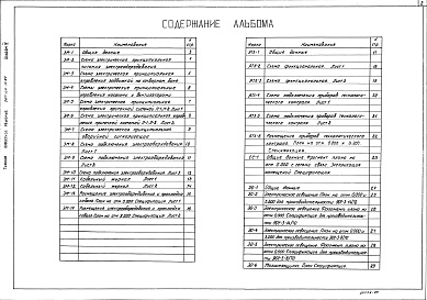 Состав альбома. Типовой проект 901-07-10.84Альбом 4 Электротехническая часть (из тп 01-07-11.84)     