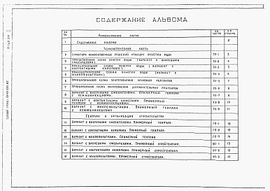 Состав альбома. Типовой проект 901-03-230.87Альбом 2 Чертежи