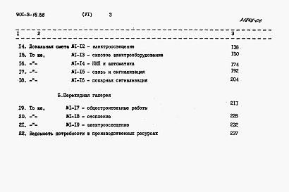 Состав альбома. Типовой проект 901-9-16.86Альбом 6 Сметы     