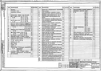 Состав альбома. Типовой проект 252-1-125с.84Альбом 18 Архитектурные решения, конструкции железобетонные выше отм.0.000