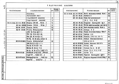 Состав альбома. Типовой проект 272-13-116.86Альбом 3 Изделия железобетонные. Изделия монолитных железобетонные конструкций. Изделия металлические. Изделия разные     