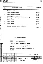 Состав альбома. Типовой проект 224-1-431.85Альбом 9 Проектная документация по переводу хозяйственно-бытовых помещений в подвале для использования под ПРУ