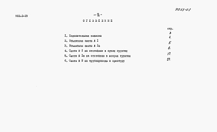 Состав альбома. Типовой проект 902-2-23Альбом 2 Сметы