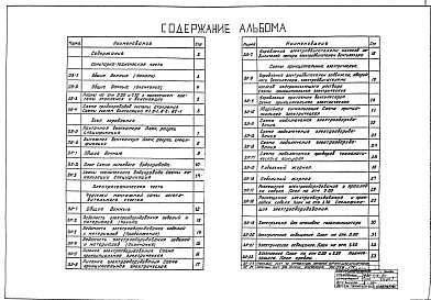 Состав альбома. Типовой проект 901-3-120Альбом 4 Санитарно-техническая и электротехническая части