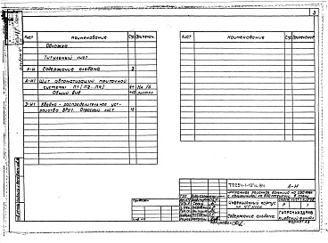 Состав альбома. Типовой проект 254-1-127с.84Альбом 4 Чертежи заданий заводам-изгото­вителям     