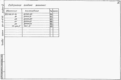 Состав альбома. Типовой проект 901-6-67.83Альбом 6 Строительные узлы. Строительные изделия