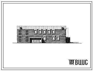 Типовой проект 284-1-127сп Сельский дом быта на 15 рабочих мест с гостиницей на 15 мест торгового центра для поселка на 3500 жителей, со стенами из кирпича. Для строительства в 4А и 4Г климатических подрайонах сейсмичностью 7 и 8 баллов, на грунтах 2 типа