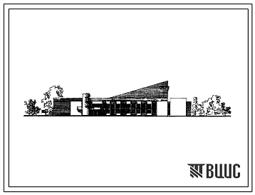 Типовой проект 264-12-160 Городской клуб со стенами из кирпича с залом на 700 мест. Для строительства в IВ климатическом подрайоне, II и III климатических районах.