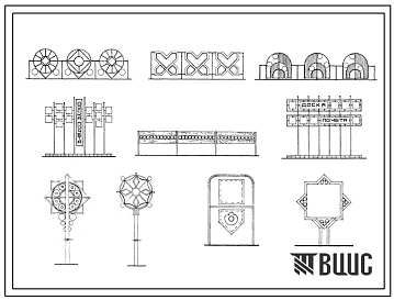 Типовой проект 310-4-06.84 Входы декоративные, ограждения, стенды наглядной агитации, доски почета