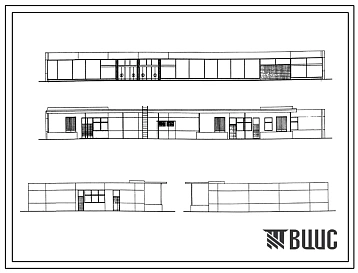 Типовой проект IX-17-11 Продовольственный магазин на 30 рабочих мест. Промтоварный магазин на 15 рабочих мест для строительства в г. Москве
