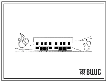 Типовой проект 144-14-4 Двухэтажный блокированный четырехквартирный дом с трехкомнатными квартирами  со стенами из местных материалов.