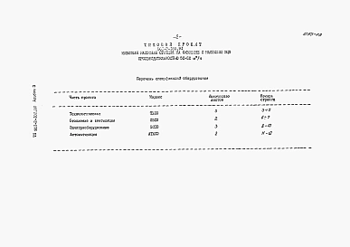 Альбом 3 Спецификация оборудования