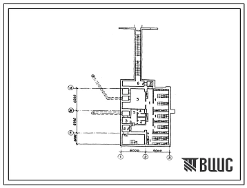Типовой проект А-3-150(409-15-80.84) Помещения общественных организаций в подвале вспомогательных помещений производственного корпуса завода по изготовлению вентил-х заготовок, (убежище на 150 человек, размеры убежища 15м на 12м, режимы вентиляции 1,2).