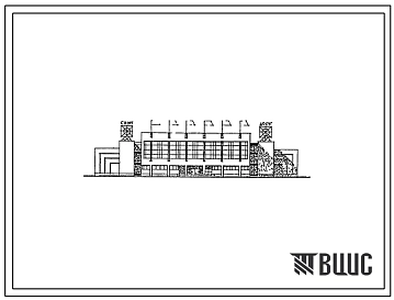 Типовой проект 294-08-26.89 Центр физкультурно-спортивного досуга для жилых районов с населением до 35 тыс. жителей. Здание двух-, трехэтажное. Каркас по серии 1.020-1/83. Стены из кирпича. Объем  32130м3