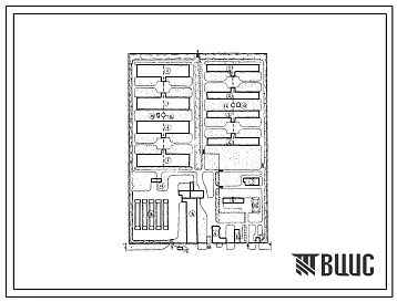 Типовой проект 819-60 Схемы планировок свинооткормочных ферм на 4, 6, 8, 10 и 12 тыс. голов. Для строительства в районах с расчетной наружной температурой -20, -30 и -40 0С.