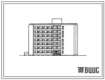 Типовой проект 244-4-50 Спальный корпус на 205 мест для турбаз. Стены кирпичные