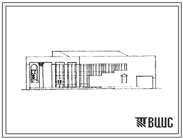 Типовой проект 264-015-54.90 Центральная библиотека на 50 тыс. единиц хранения. Здание двухэтажное. Стены из кирпича.