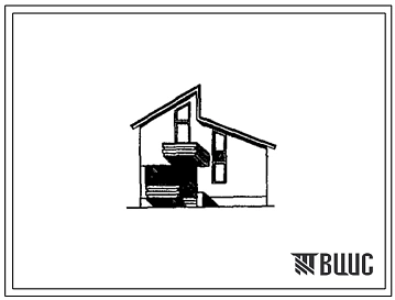 Типовой проект 184-000-834с.13.90 Летний садовый домик площадью 50 м2 со стенами из кирпича (для Киргизской ССР)