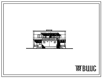 Типовой проект 141-25-5/1 Двухэтажный жилой дом на 2 квартиры типа 3Б в двух уровнях.  Для строительства в 1В климатическом подрайоне, 2 и 3 климатических районах
