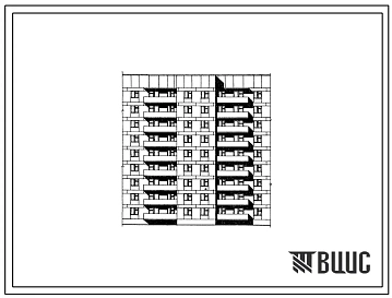 Типовой проект 81-08 Девятиэтажная блок-секция рядовая торцевая на 36 квартир (двухкомнатных 2Б-18, трехкомнатных 3А-18). В проекте разработан вариант сквозного прохода. Для строительства в 1В, 2Б, 2В климатических подрайона.
