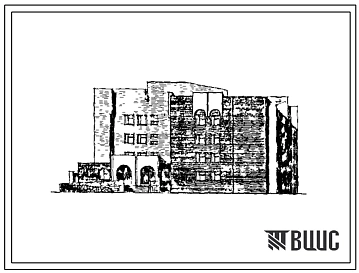 Типовой проект 254-6-5.83 Спальный корпус на 100 мест дома-интерната больничного типа для престарелых и инвалидов. Здание пятиэтажное. Стены из кирпича.