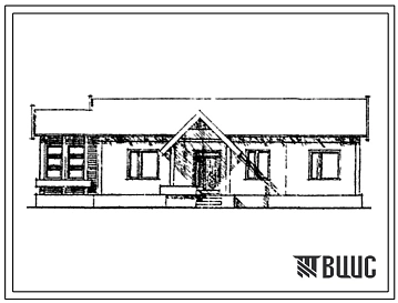 Типовой проект 181-223-2 Одноэтажный одноквартирный дом с четырехкомнатной квартирой. Для индивидуальных застройщиков.