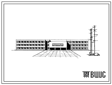 Типовой проект 224-1-221 Общеобразовательная школа на 20 классов (784 учащихся), для строительства в 1В климатическом подрайоне, 2 и 3 климатических районах