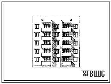 Типовой проект 144-010с Пятиэтажная блок-секция рядовая на 10 квартир (трехкомнатных 3Б-5, четырехкомнатных 4Б-5). Для строительства в 3 климатическом районе сейсмичностью 7 баллов