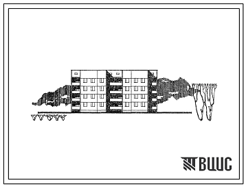 Типовой проект 111-26-77.83 4-этажный двухсекционный 24-квартирный жилой дом с укрупненными элементами