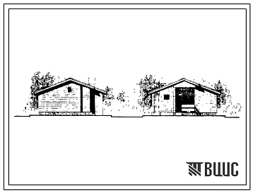 Типовой проект 185-000-74с Одноэтажный однокомнатный летний садовый домик (планировочный вариант – 2). Для строительства во 2В, 3Б, 3В и 4Г климатических подрайонах Армянской ССР сейсмичностью 7, 8 и 9 баллов