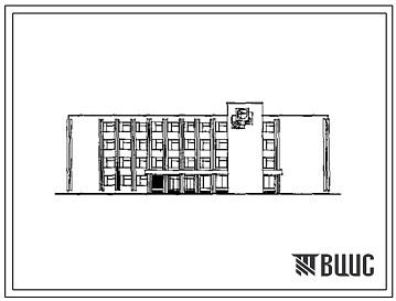 Типовой проект  234-1-107 Учебный и общественно-бытовой корпус профтехучилища и техникума на 540 учащихся (со стенами из кирпича)