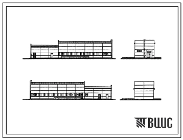 Типовой проект 901-2-74 Насосная станция оборотного водоснабжения производительностью 4000 м.куб/час с двумя группами насосов