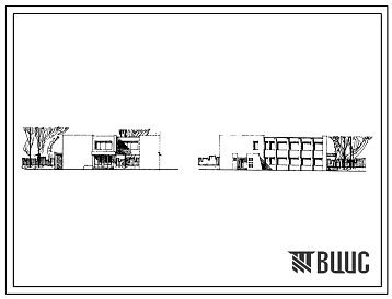 Типовой проект 224-9-118 Блок универсальный на 4 учебных помещения для пристроек к существующим зданиям школ. Здание двухэтажное. Стены из кирпича.