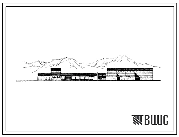 Типовой проект 242-5-58с Клуб-столовая для пионерского лагеря санаторного типа на 510 мест. Для строительства в IVБ и IVВ климатических подрайонах сейсмичностью 7 и 8 баллов.