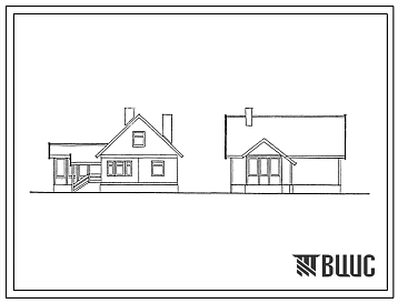 Типовой проект 181-115-153.13.86 Одноэтажный одноквартирный 3-х комнатный жилой дом со стенами из деревянных панелей (для Костромской области)