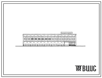Типовой проект 234-1-26м Общественно-бытовой корпус профессионально-технического училища на 480 учащихся для строительства в 1 строительно-климатической зоне, в районах с вечномерзлыми грунтами.