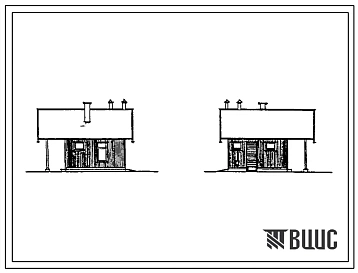 Типовой проект 191-115-103 Постройка для содержания скота и птицы с минимальным набором помещений, с кормокухней (тип VI). Общая площадь 41 м2 (СТЕНЫ ИЗ ДЕРЕВЯННЫХ ПАНЕЛЕЙ, Перекрытия деревянные. Одноэтажные, Мансардные, Одноэтажные, Хозяйственные строени
