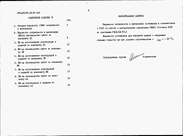 Альбом 4 Ведомости потребности в материалах