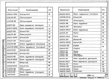 Выпуск 1 Опорные конструкции и средства крепления неизолированных трубопроводов к железобетонным колоннам. Рабочие чертежи