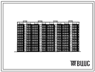Типовой проект 111-161-9/1 Шестнадцатиэтажный четырехсекционный дом на 256 квартир (однокомнатных 1Б-1, двухкомнатных 2Б-131, трехкомнатных 3Б-124). Для строительства во 2 В климатическом подрайоне г.Киева