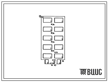 Типовой проект 819-228 Птицефабрика на 10 млн. бройлеров в год в многопролетных зданиях. Схема генплана