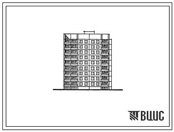 Типовой проект 84-064.13.88 Блок-секция 9-этажная, 36 квартирная угловая правая для строительства в РСФСР