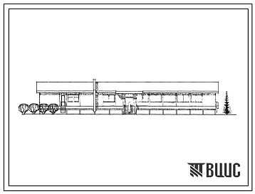 Типовой проект 271-13-55см Магазин «Универсам» с торговой площадью 250 м2 деревянной клеено-панельной конструкции заводского изготовления. Для строительства в IА, IБ, IГ и IД климатических подрайонах сейсмичностью 7, 8 и 9 баллов на вечномерзлых грунтах.