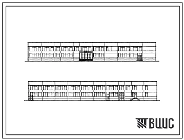 Типовой проект 231-2-135-59 Общественно-бытовой корпус для техникум и профтехучилищ со средней общеобразовательной подготовки на 960 учащихся. Здание одно-, двухэтажное в конструкциях серии 135. Стены из однослойных легкобетонных панелей.