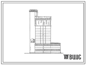 Типовой проект 817-67 Силосные склады комбикормов емкостью 1000 и 1500 т для строительства на хлебоприемных пунктах.