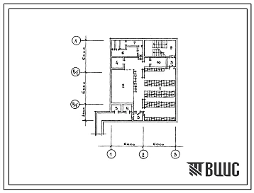 Типовой проект А-II,III,IV-150(414-1-30.86) Помещение учебных классов в подвале административно-бытового корпуса хлебзавода, (убежище на 150 человек, размеры убежища 15м на 12м, режимы вентиляции 1,2).