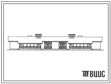 Типовой проект 188-188-18.2.87 1-этажный 4-квартирный жилой дом с 2 и 3 комнатными квартирами со стенами из монолитного бетона. 2 и 3 уровни инженерного обеспечения.