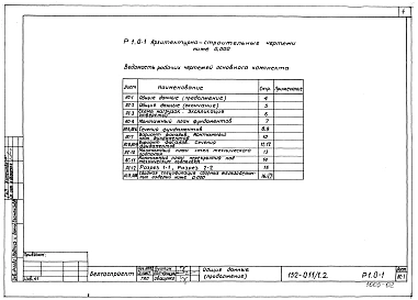 Альбом 4 Архитектурно-строительные чертежи ниже отм. 0.000 (Р1.0-1)