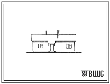 Типовой проект 806-34 Служебно-бытовое здание на 8 человек для звероводческих ферм.